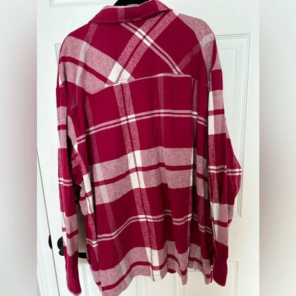 George Plus Size Plaid Shacket - Picture 5 of 5